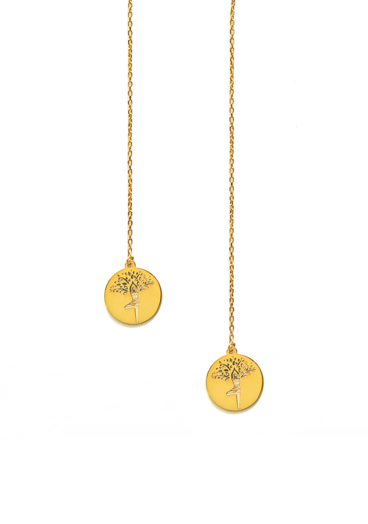 Hayat Ağacı Küpe Gold