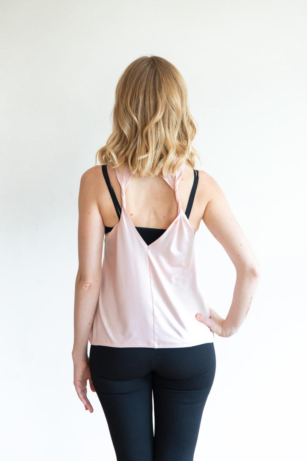 Sırt Detaylı Twin Ivy T-Shirt Pembe
