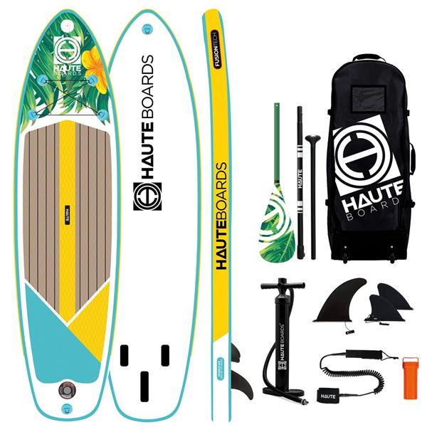 Tropics 10'6 Sarı Şişme Sup Paddle Board (Kürek Sörfü)-Full Paket