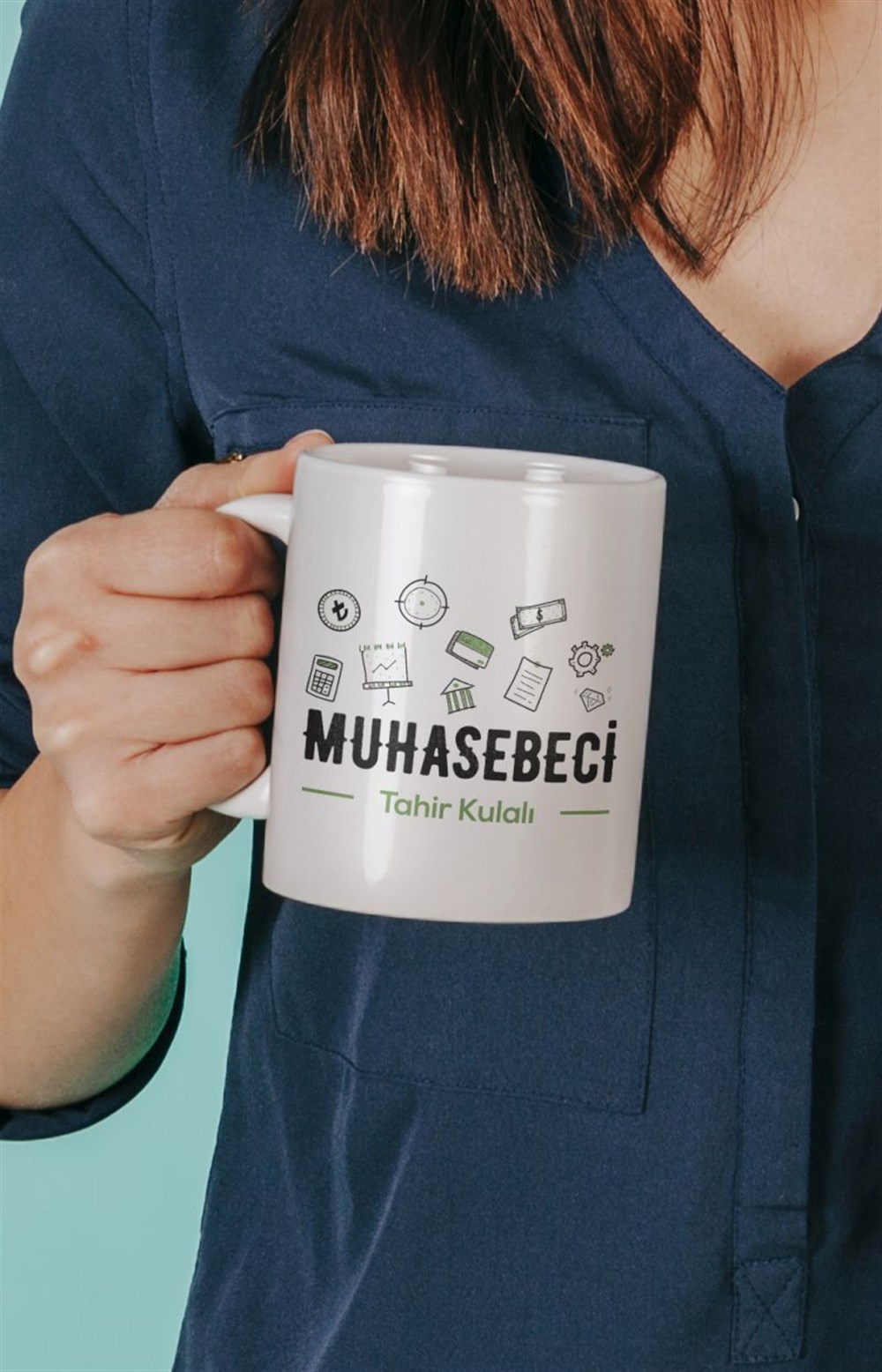 Mesleklere Özel KupalarMUHASEBECİ KİŞİYE ÖZEL BASKILI KUPA