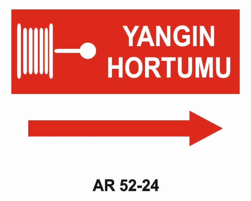YANGINLA MÜCADELEYANGIN HORTUMU-3 İŞ GÜVENLİĞİ UYARI LEVHASI