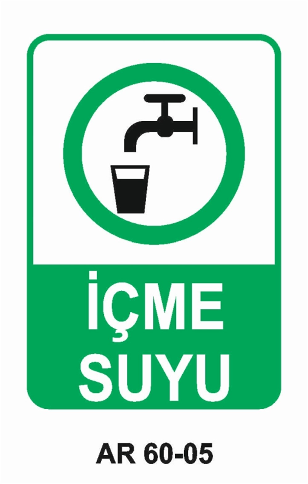HAVA - SU - SICAK - ISIİÇME SUYU İŞ GÜVENLİĞİ UYARI LEVHASI