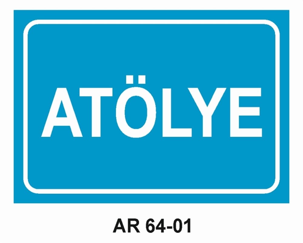 COVID-19ATÖLYE İŞ GÜVENLİĞİ UYARI LEVHASI