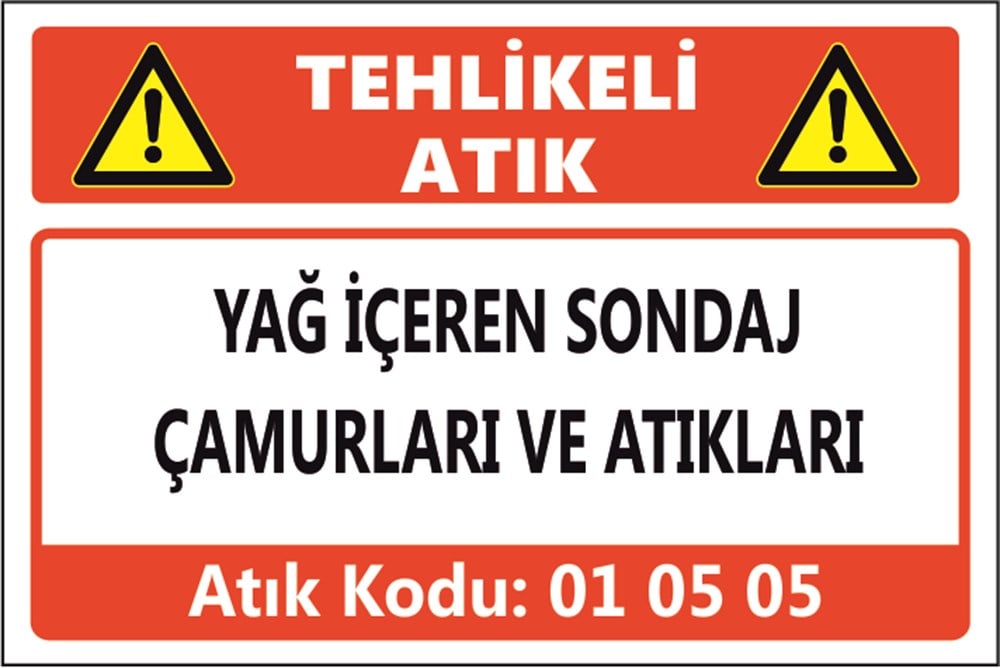 Tehlikeli AtıklarYAĞ İÇEREN SONDAJ  ÇAMURLARI VE ATIKLARI 