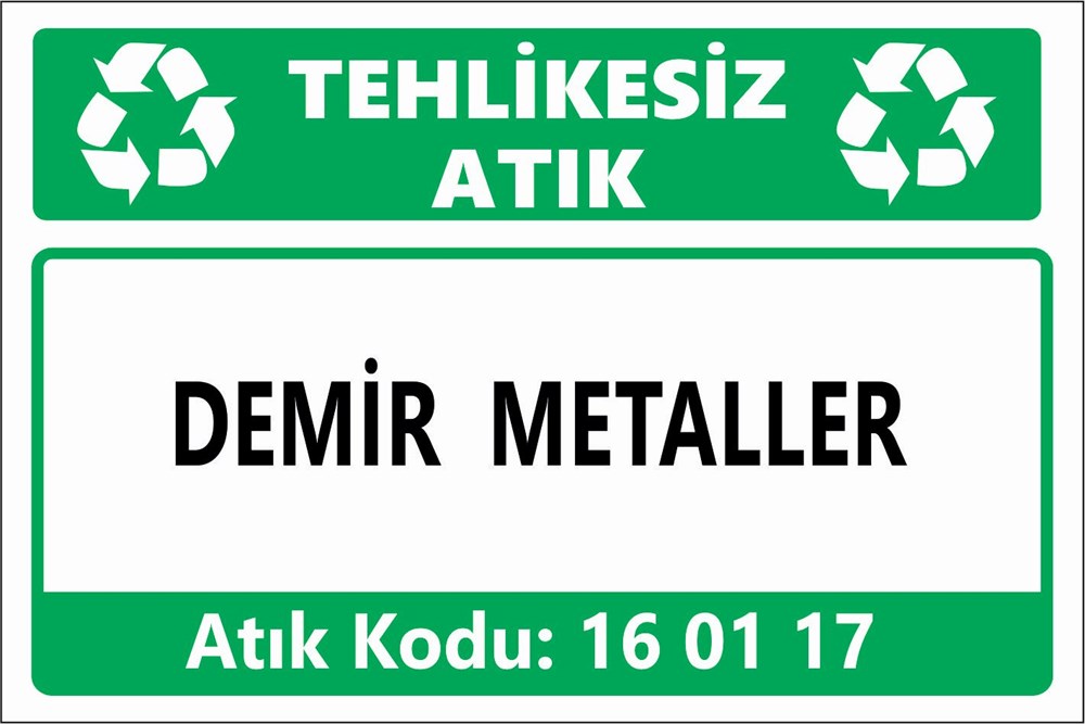 Atık TabelalarıDEMİR METALLER