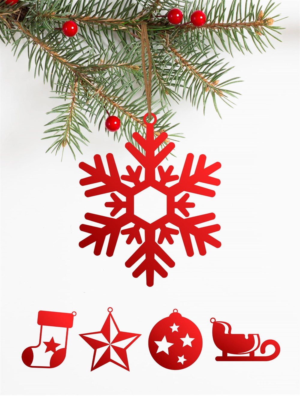 Ev Dekorasyon YILBAŞI AĞAÇ SÜSÜ 3