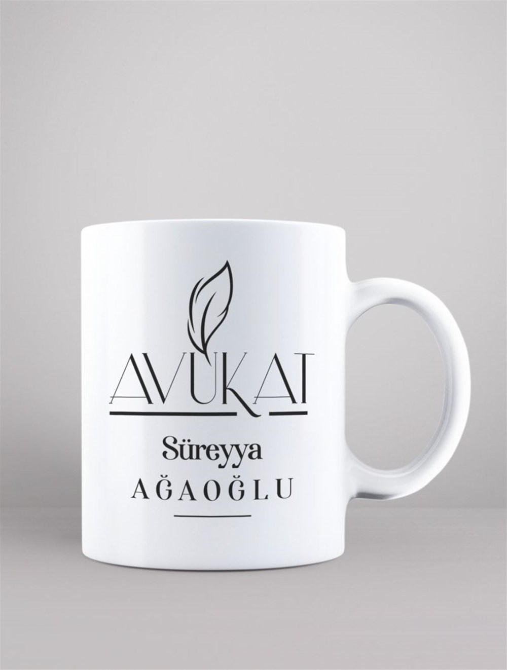 Mesleklere Özel KupalarAVUKAT KİŞİYE ÖZEL BASKILI KUPA