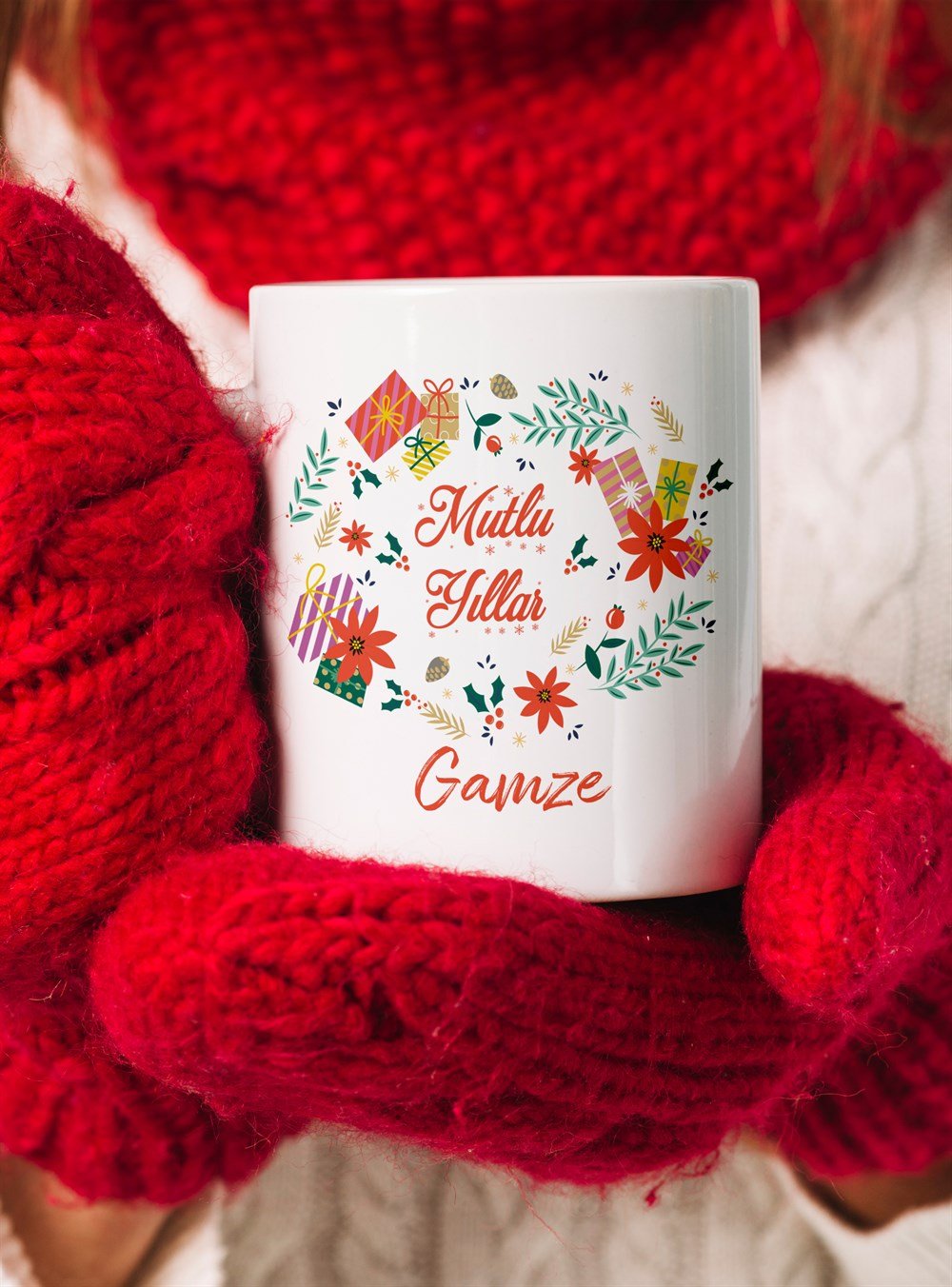 Çift KupalarıYILBAŞI TEMALI KİŞİYE ÖZEL KUPA BARDAKLAR 15