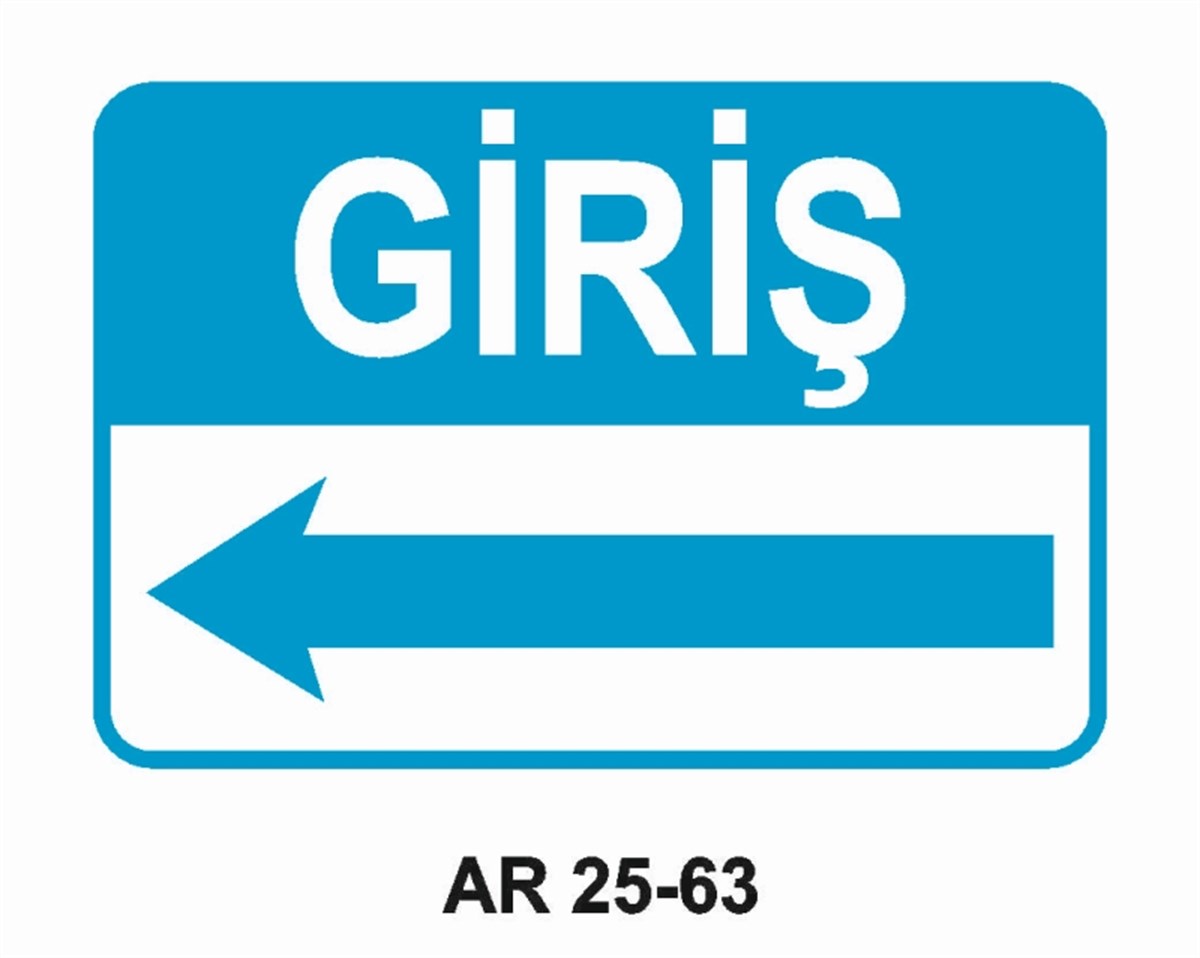 ŞOFÖR - ARAÇ - KANTAR - YAYAGİRİŞ SOL OK İŞ GÜVENLİĞİ UYARI LEVHASI
