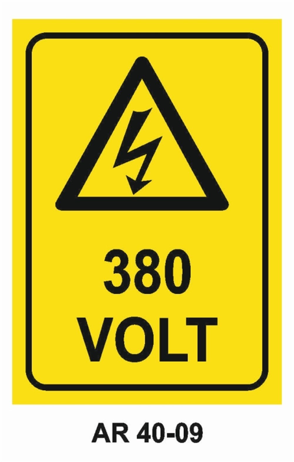 VOLTAJ380  VOLT İŞ GÜVENLİĞİ UYARI LEVHASI