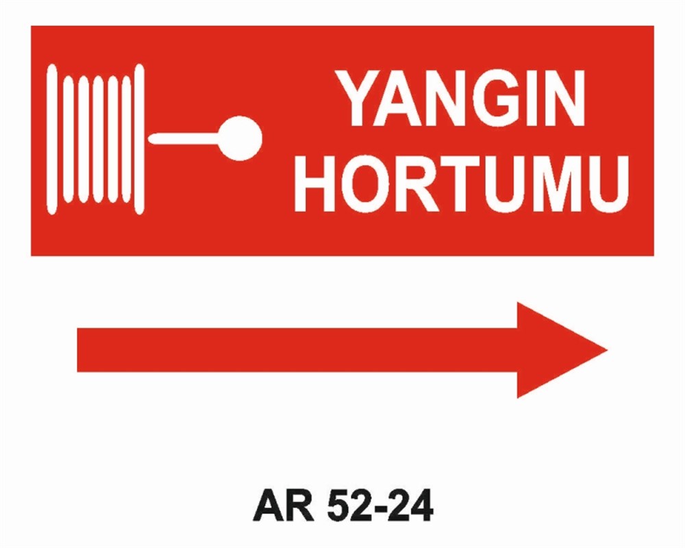 YANGINLA MÜCADELEYANGIN HORTUMU-3 İŞ GÜVENLİĞİ UYARI LEVHASI