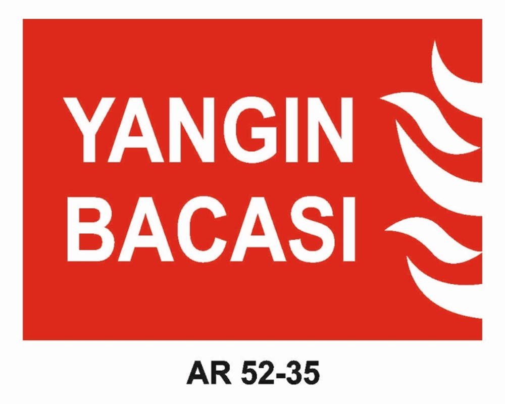YANGINLA MÜCADELEYANGIN BACASI İŞ GÜVENLİĞİ UYARI LEVHASI