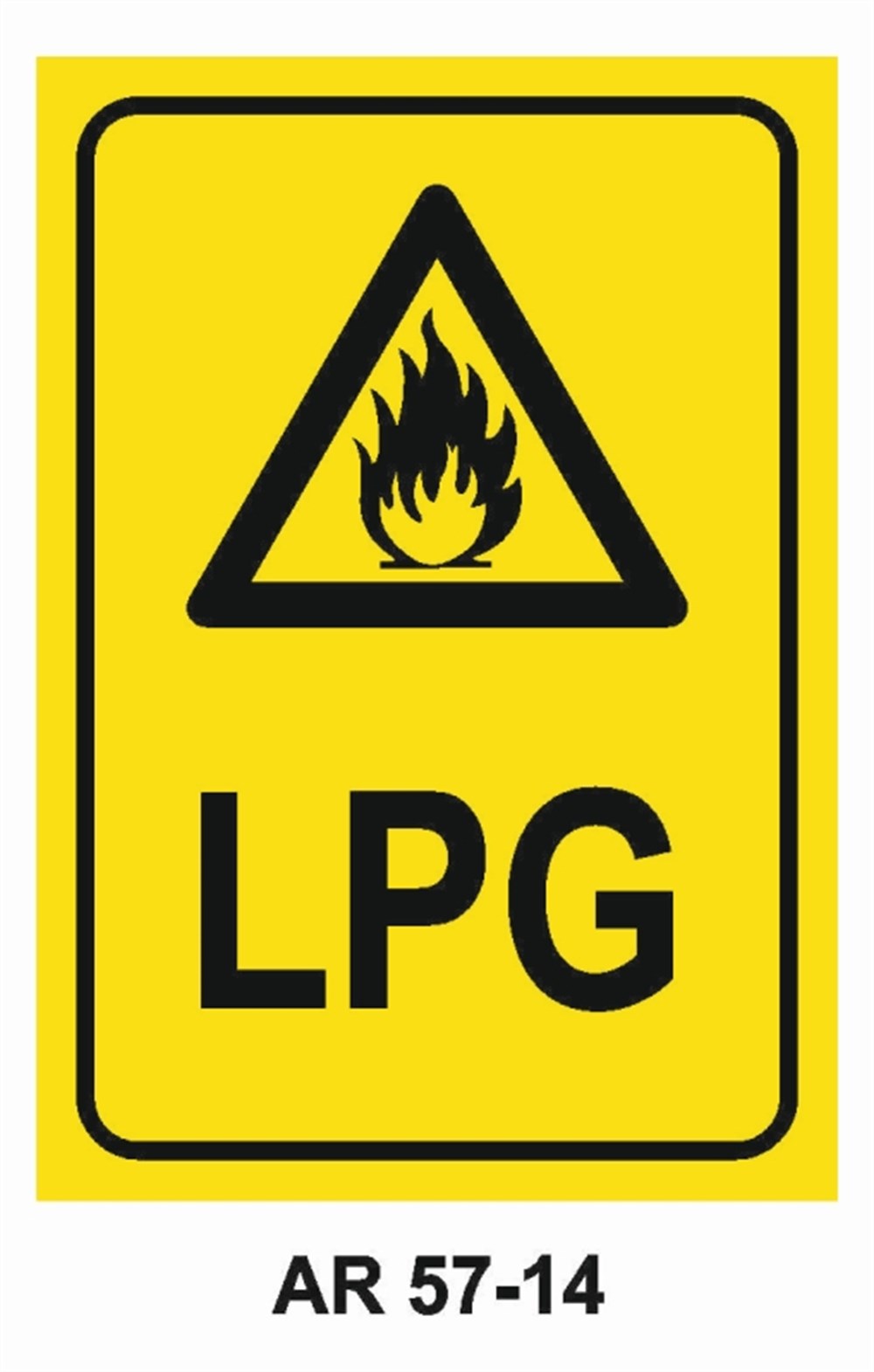 DOĞALGAZ - GAZLPG İŞ GÜVENLİĞİ UYARI LEVHASI