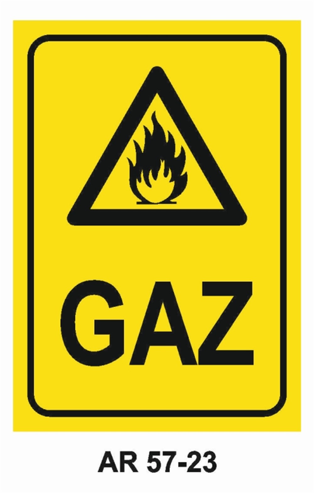 DOĞALGAZ - GAZGAZ İŞ GÜVENLİĞİ UYARI LEVHASI