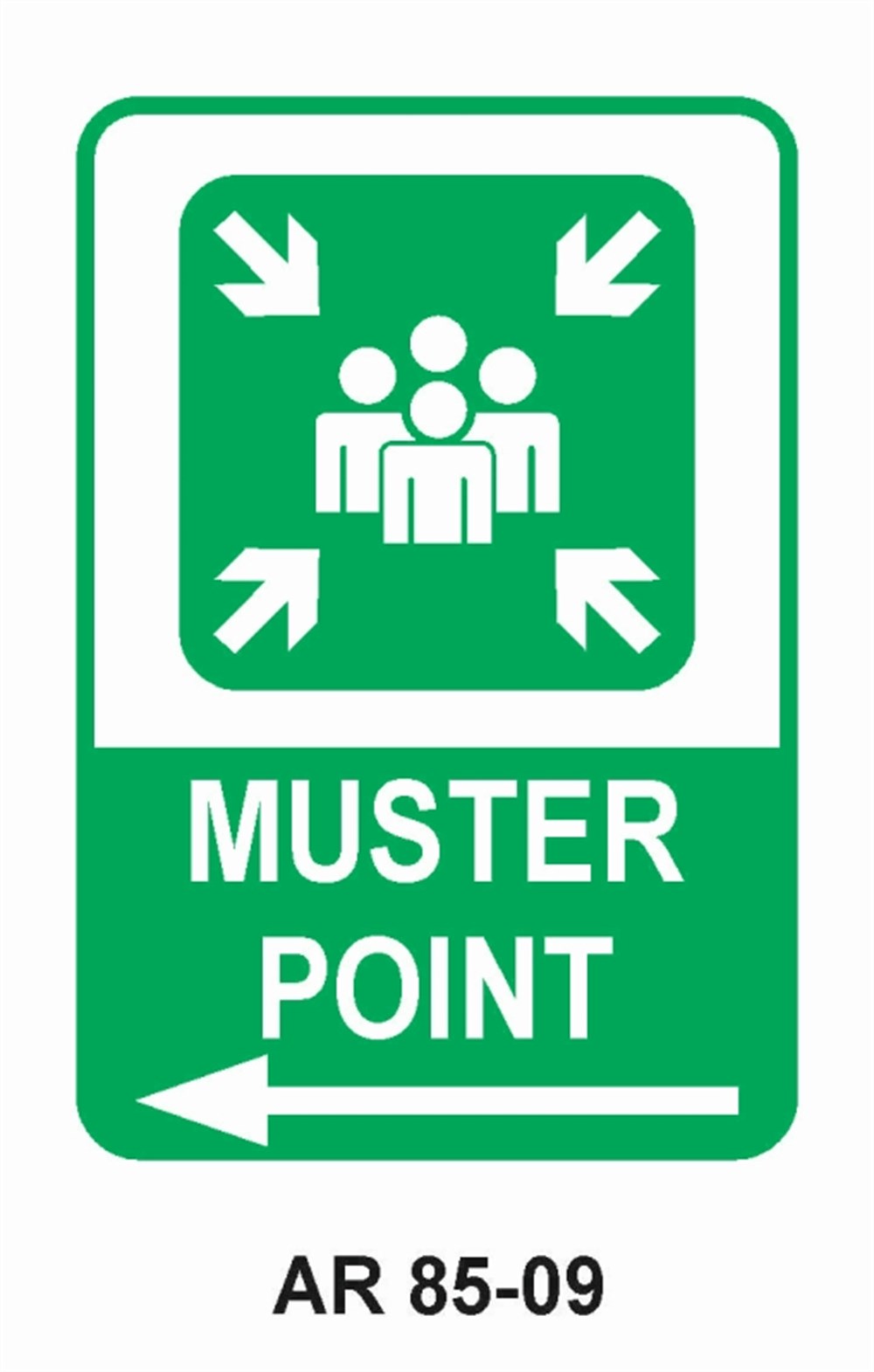 EMNİYETLİ DURUMMUSTER POINT-2  İŞ GÜVENLİĞİ UYARI LEVHASI