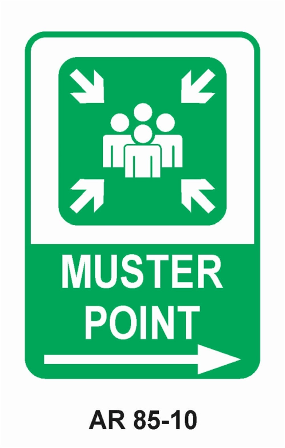 EMNİYETLİ DURUMMUSTER POINT-3  İŞ GÜVENLİĞİ UYARI LEVHASI