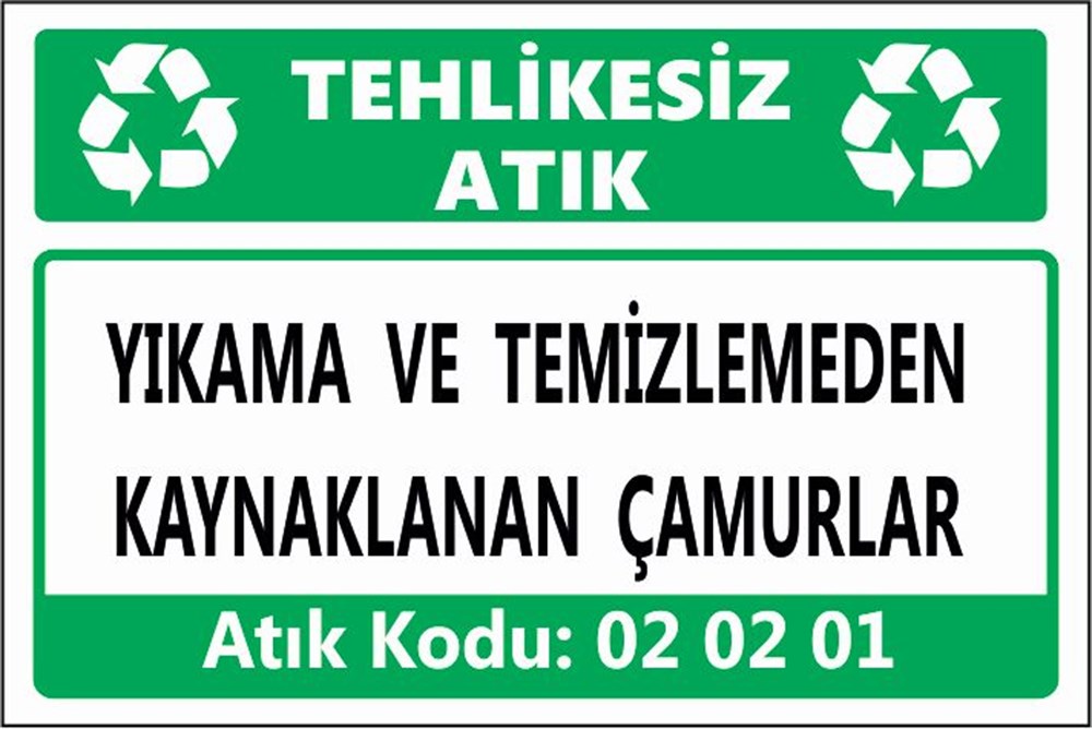 Tehlikeli AtıklarYIKAMA VE TEMİZLEMEDEN KAYNAKLANAN ÇAMURLAR