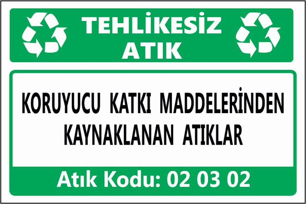 Tehlikeli AtıklarKORUYUCU KATKI MADDELERİNDEN KAYNAKLANAN ATIKLAR