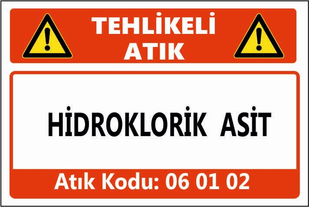 Tehlikeli AtıklarHİDROKLORİK ASİT
