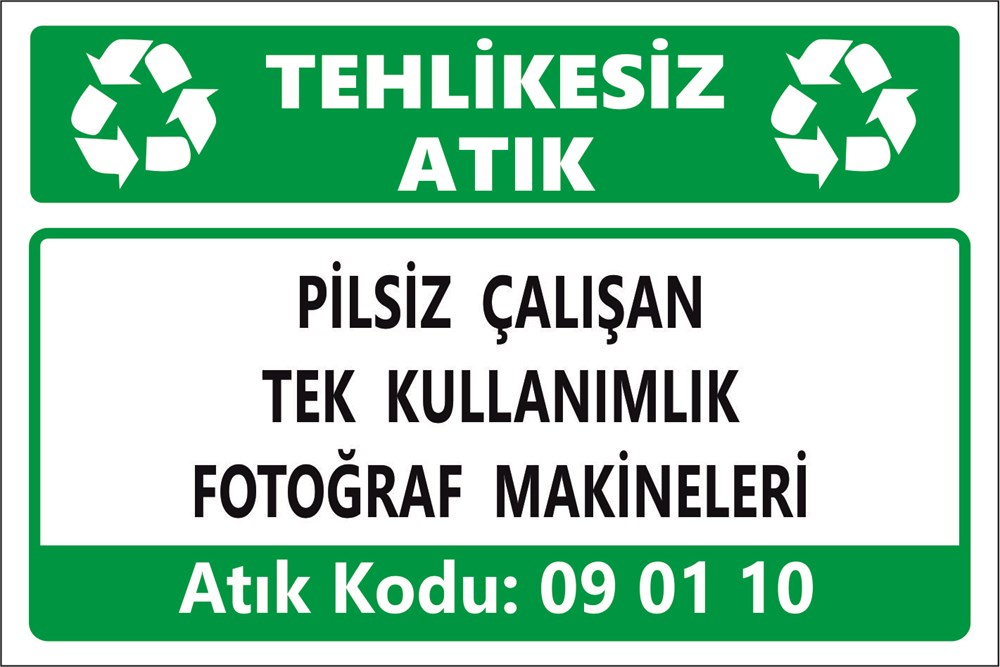 Tehlikeli AtıklarGÜMÜŞ YA DA GÜMÜŞ  BİLEŞENLERİ İÇERMEYEN FOTOĞRAF FİLMİ VE KAĞIDI