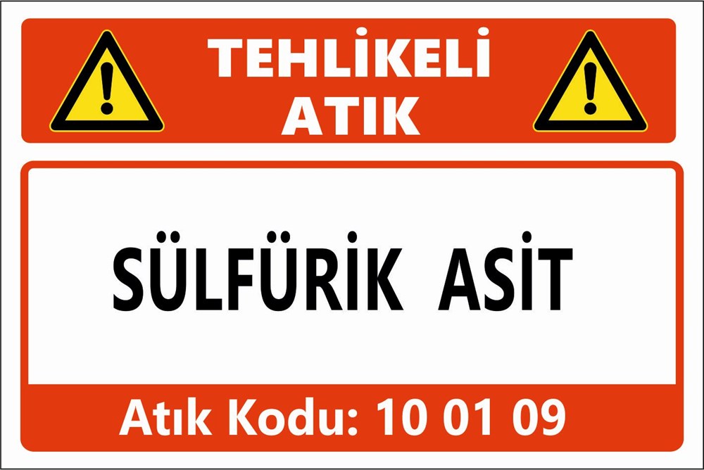 Tehlikeli AtıklarSÜLFÜRİK ASİT