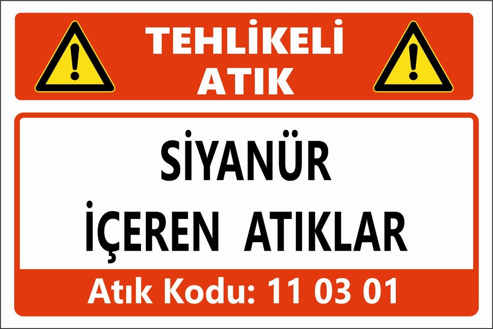 Atık TabelalarıSİYANÜR İÇEREN ATIKLAR