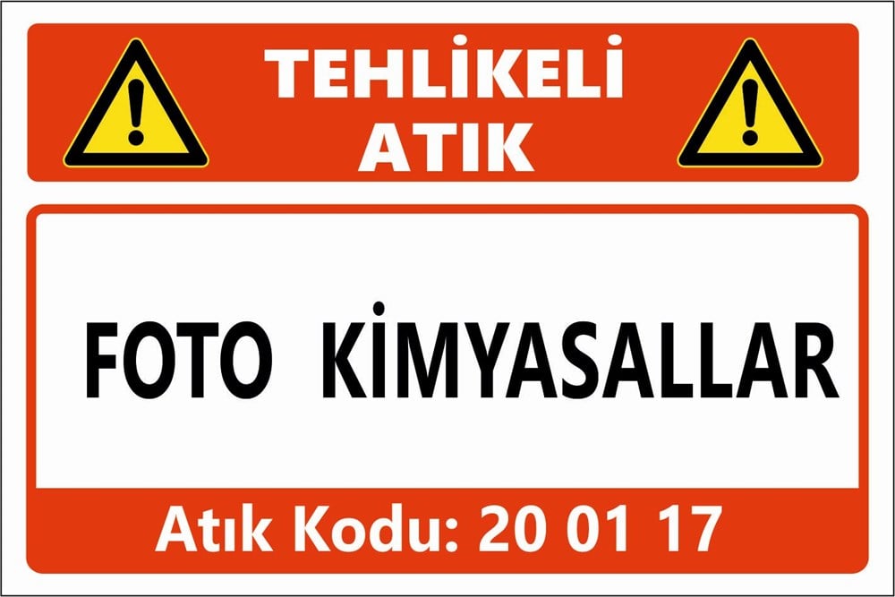 Atık TabelalarıFOTO KİMYASALLAR