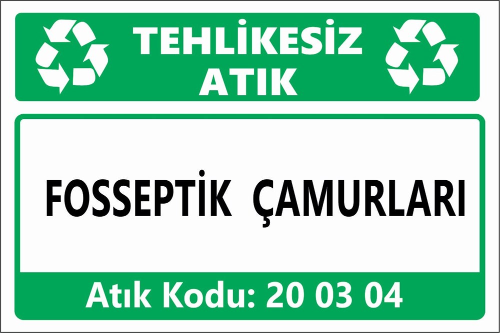 Atık TabelalarıFOSSEPTİK ÇAMURLARI