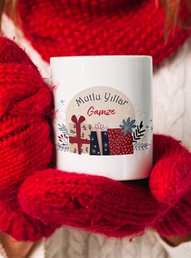 Çift KupalarıYILBAŞI TEMALI KİŞİYE ÖZEL KUPA BARDAKLAR 9