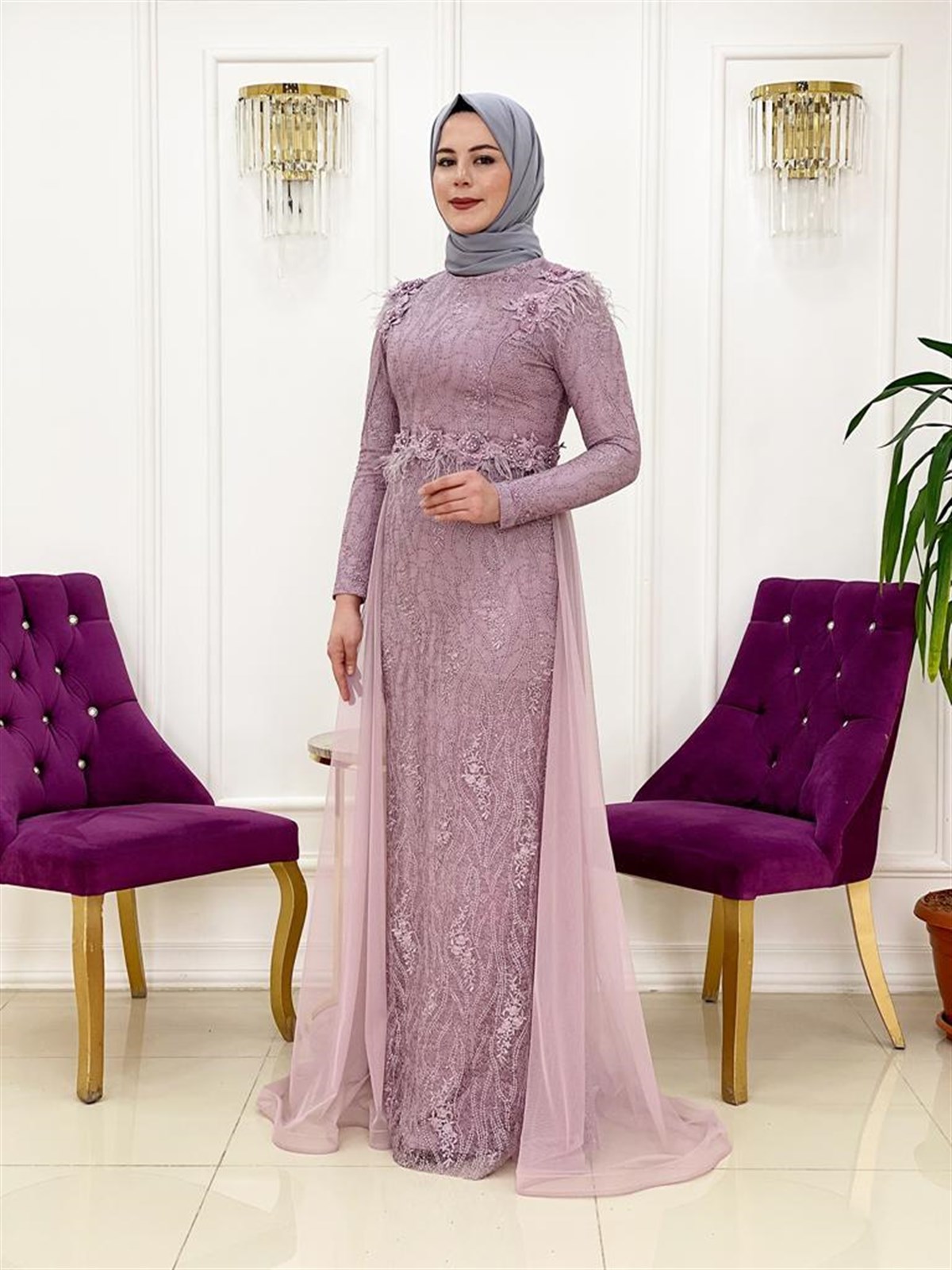 Ellya Özel Tasarım Yeni Model Abiye Elbise | ellyabutik.com