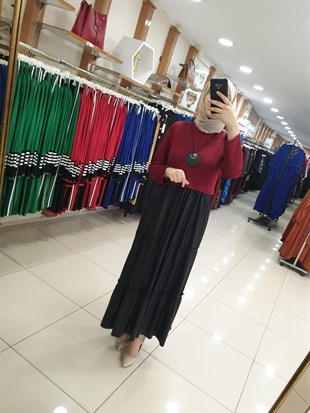 Ellya Yeni Sezon Tam Boy Kolye Hediyeli Tek Parça Elbise
