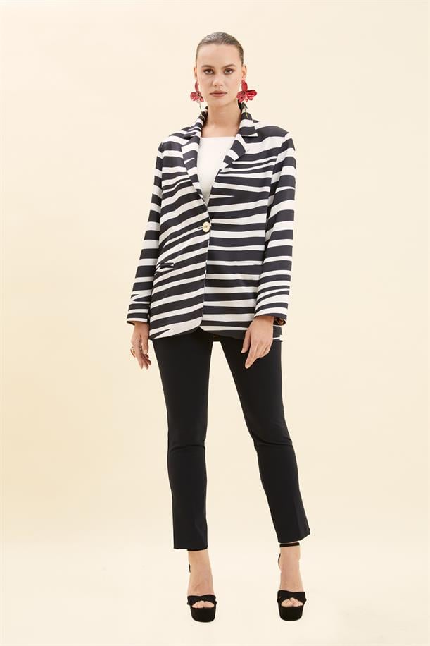 Zebra Desenli Ceket