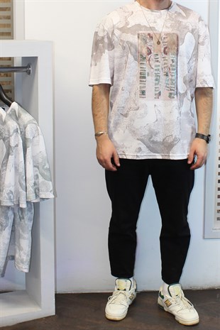 Baskılı Oversize T-Shirt