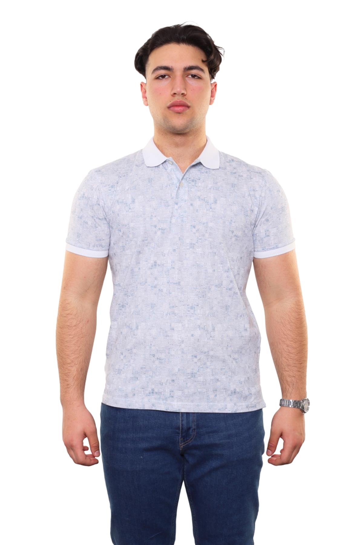 Baskılı Polo Yaka T-Shirt 