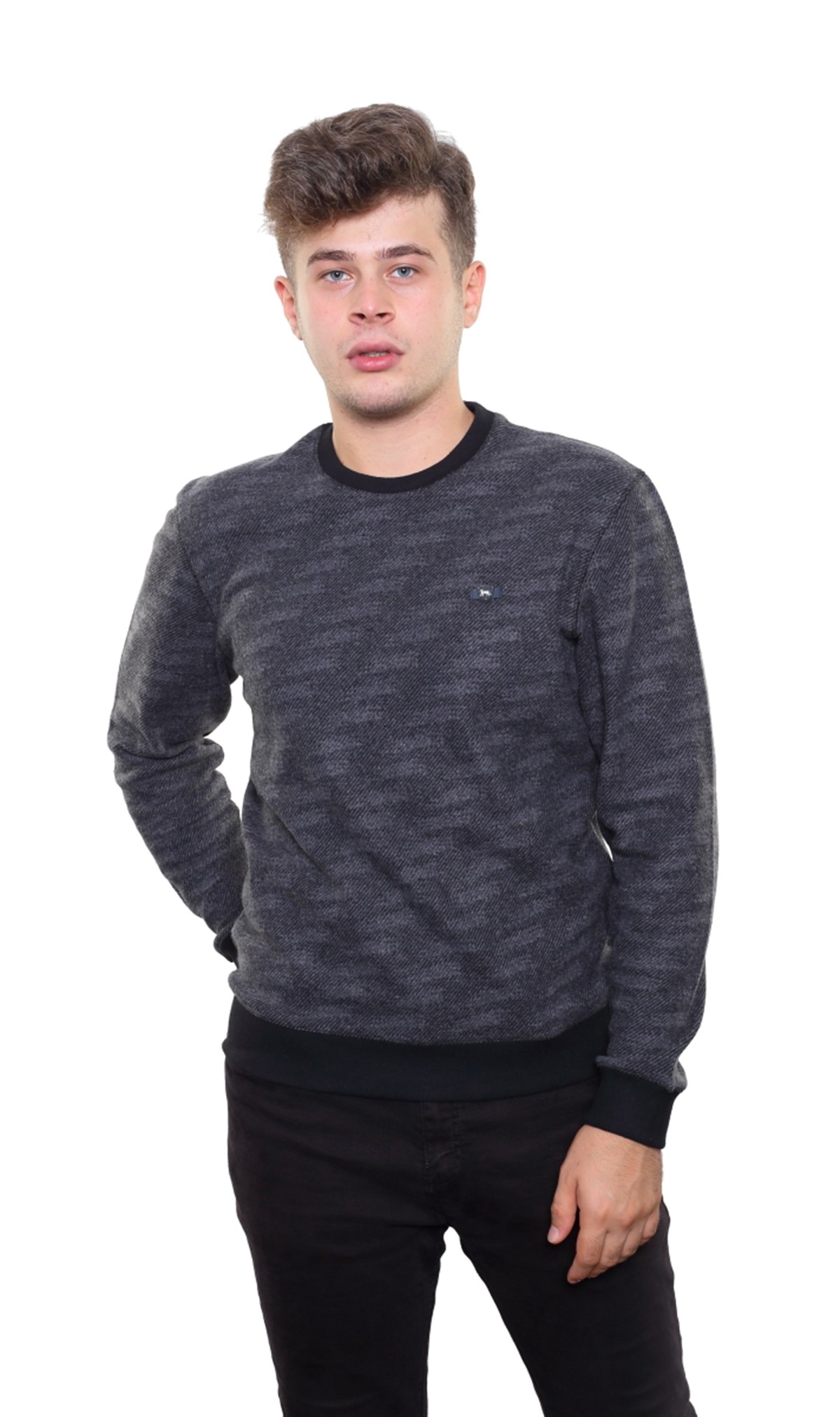 Battal Yuvarlak Yaka Sweatshirt 