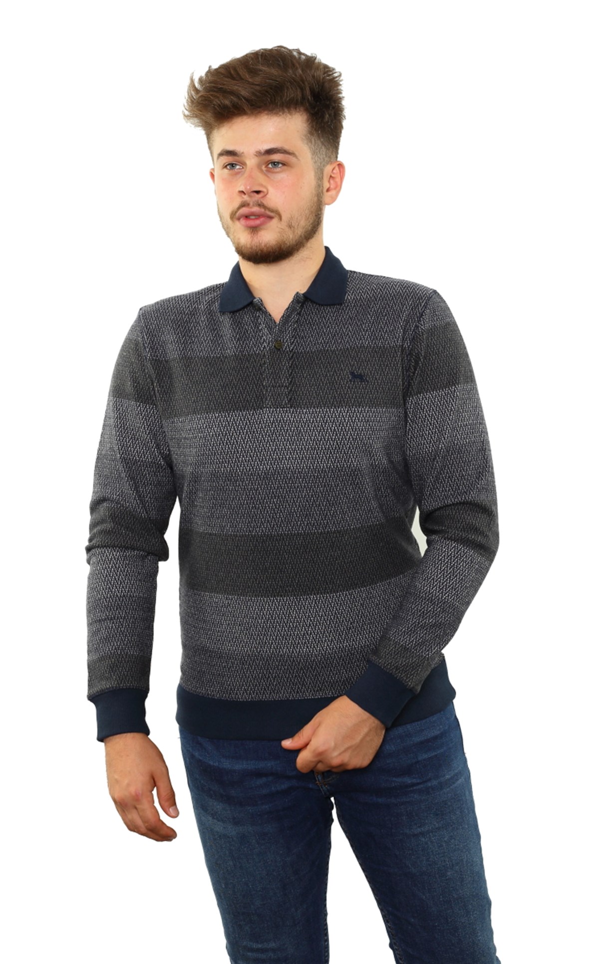 Polo Yaka Sweatshirt 