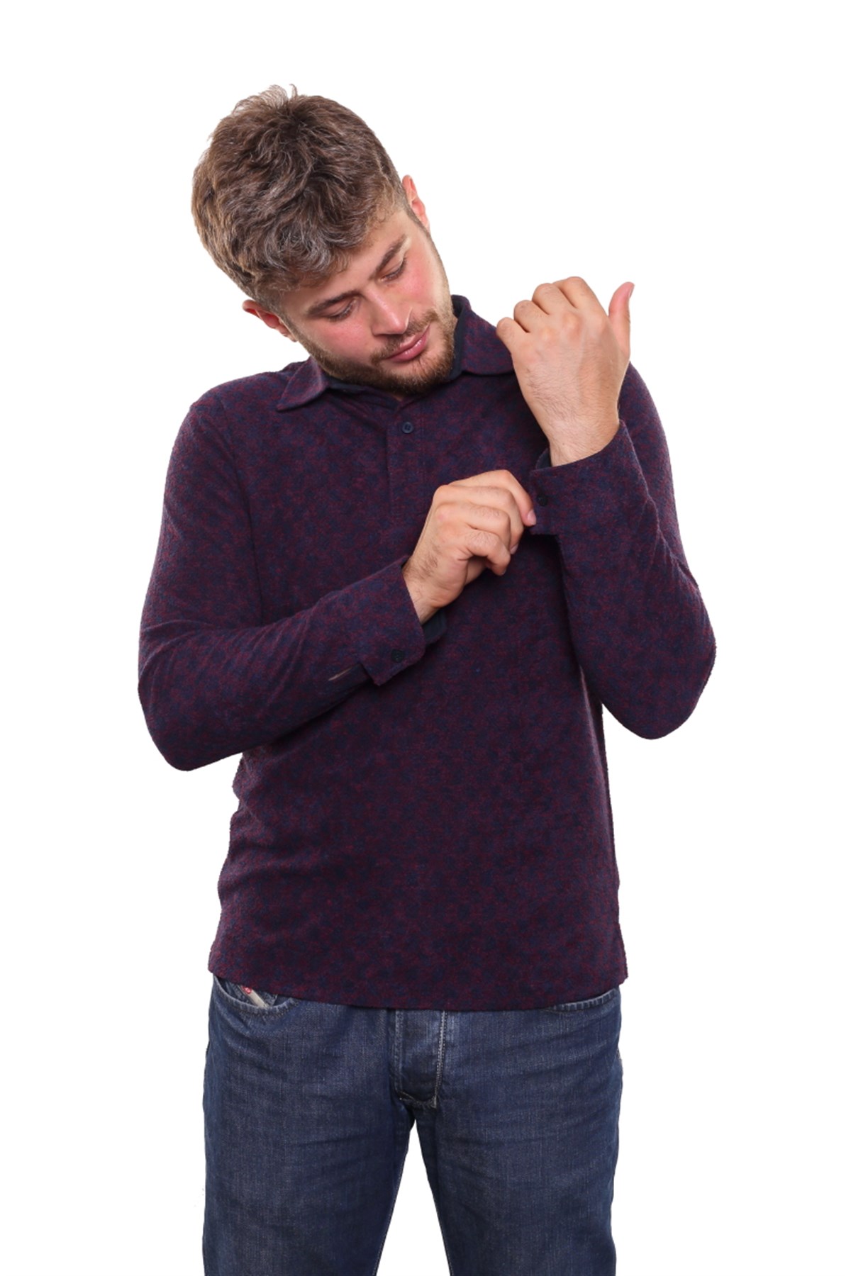 Polo Yaka Sweatshirt 