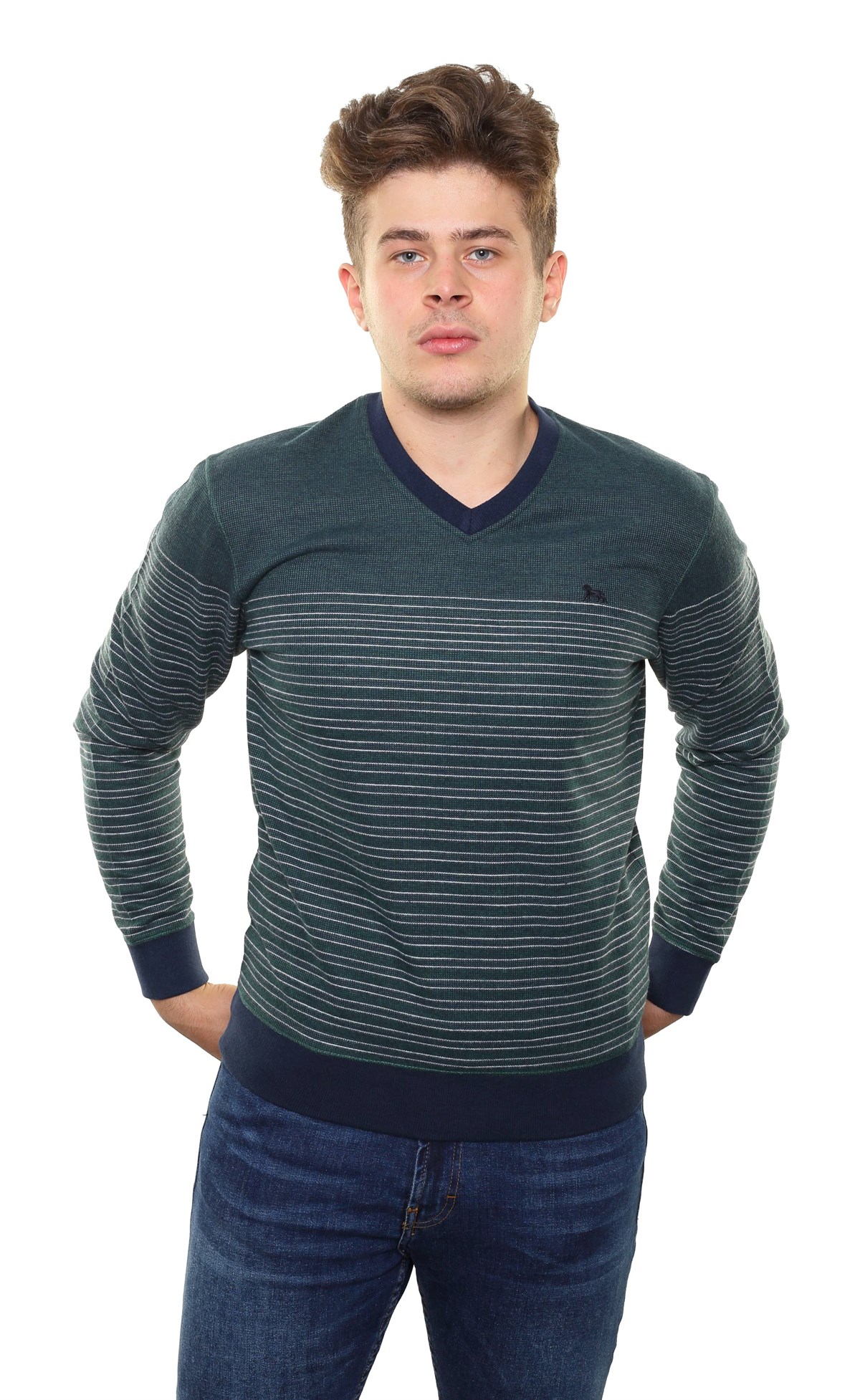 V Yaka Sweatshirt KM-44