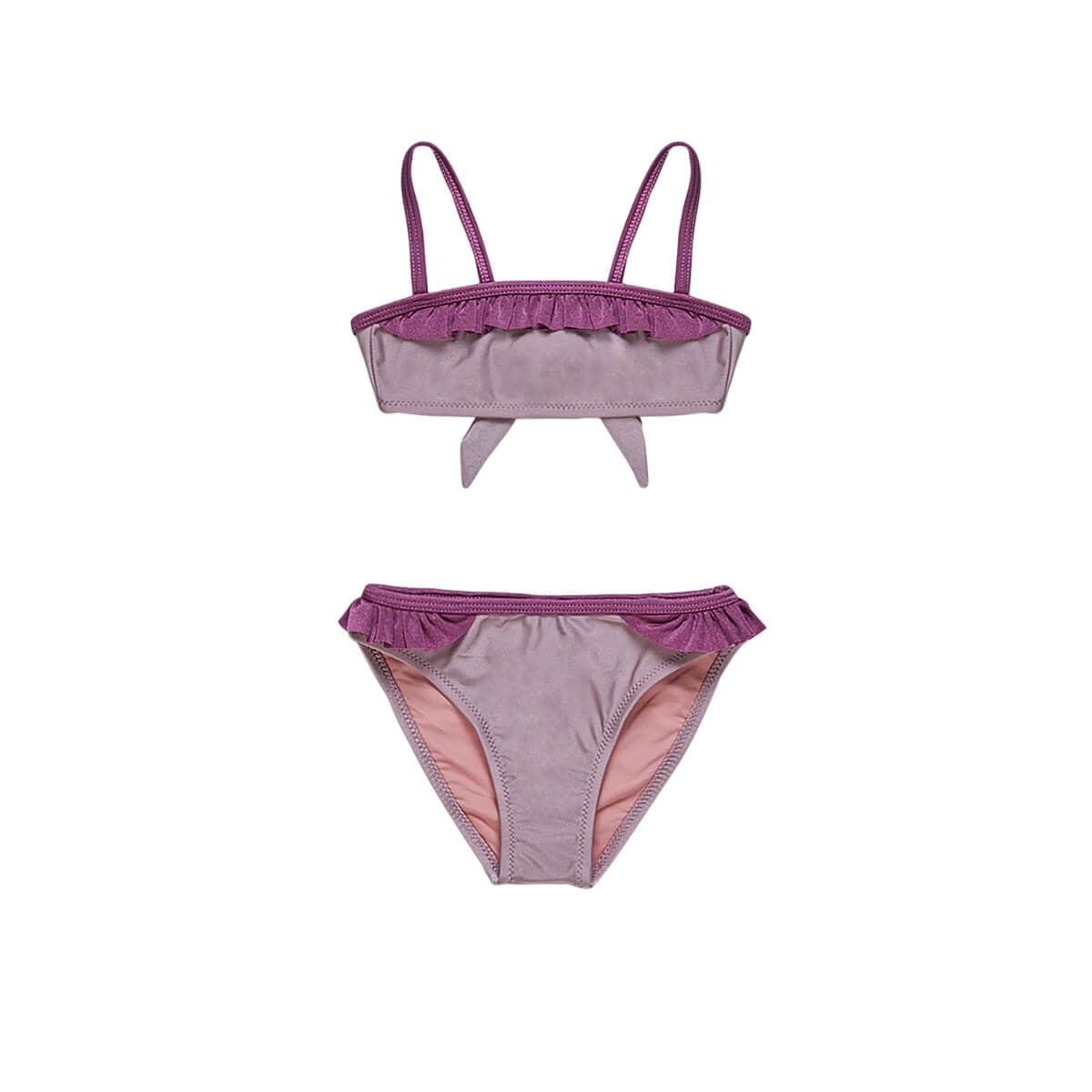 Elisa - Lila straplez çocuk bikini