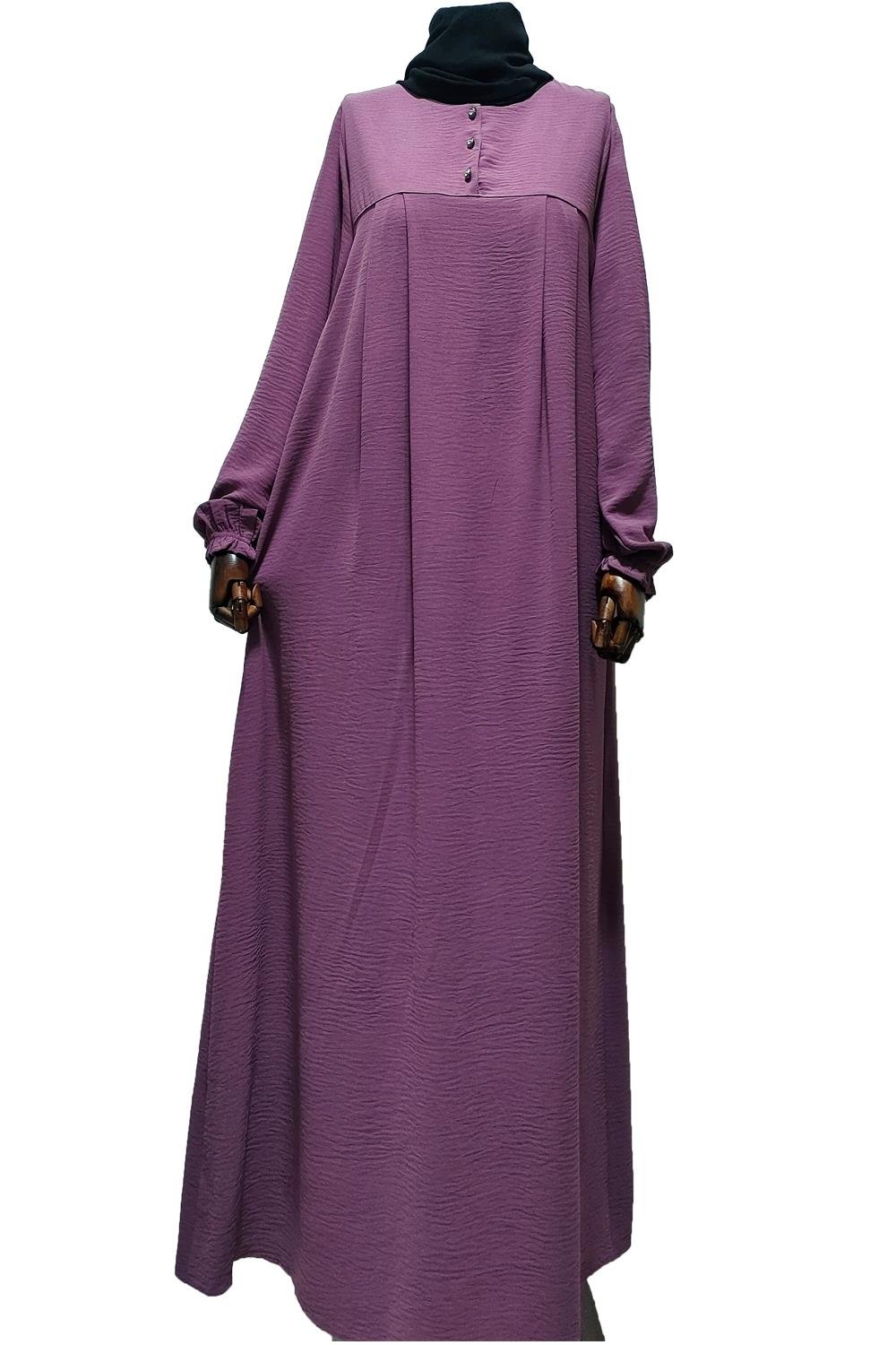 Fermuarlı Büzgülü Kiremit Elbise Elbise