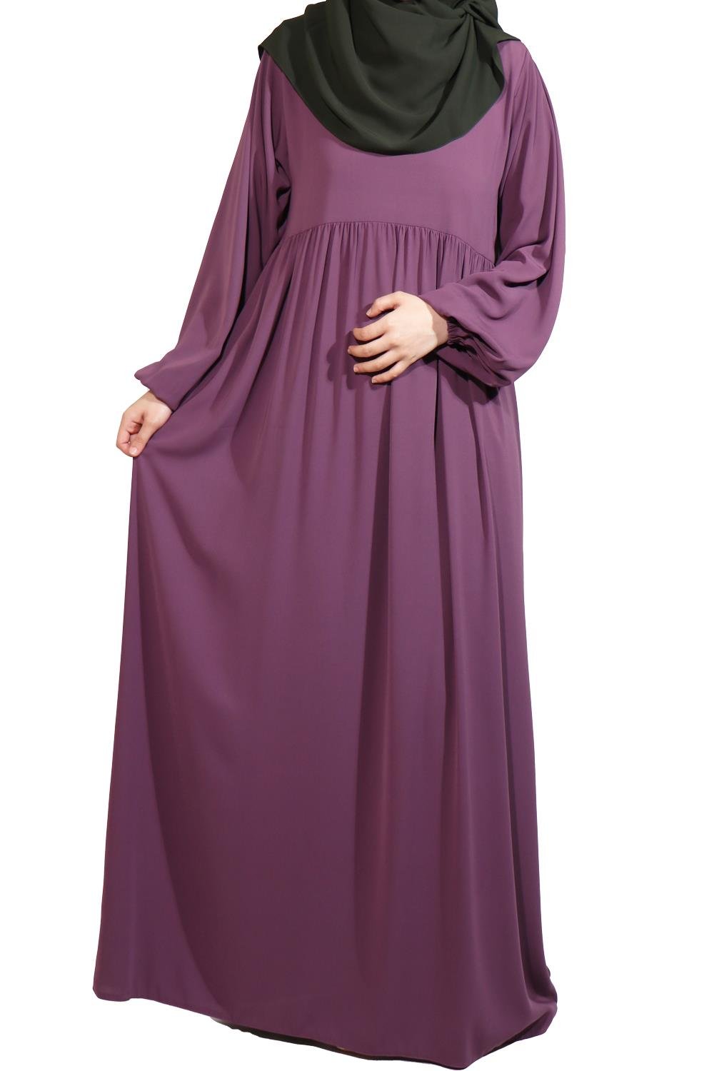 MEDİNE İPEĞİ DÜŞÜK ROBALI ELBİSE - GÜL KURUSU Elbise