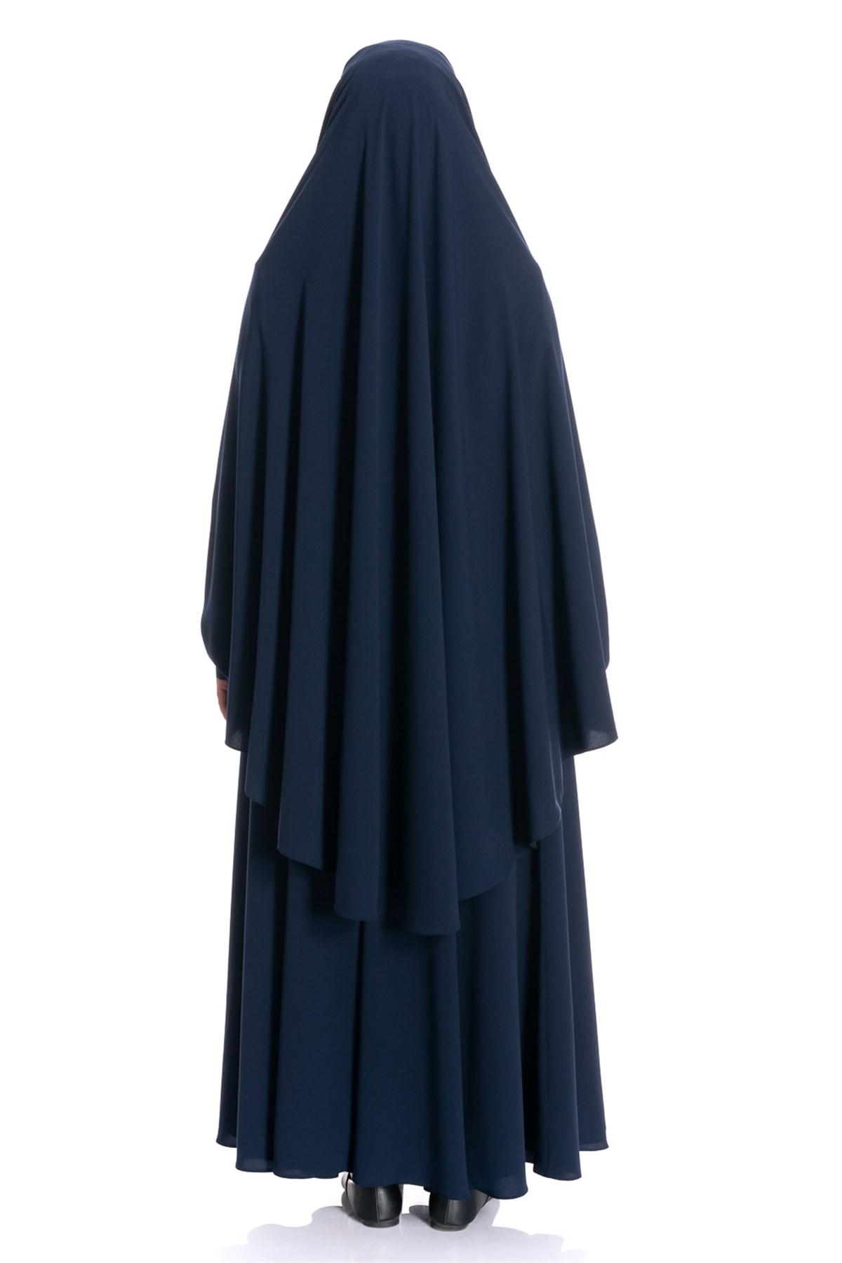 Sultanbaş Krep Peçeli Ayrı Çarşaf Lacivert Modeli ve Fiyatı
