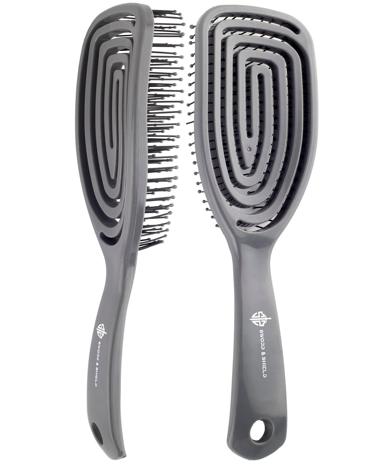 S&S Pro Üç Boyutlu Saç Fırçası Gri 02