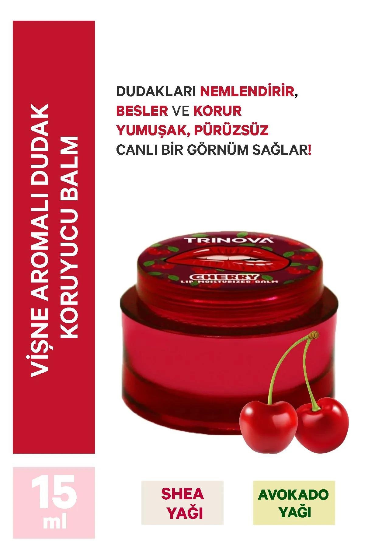Trinova Vişne Aramalı Dudak Koruyucu Balm 15ml
