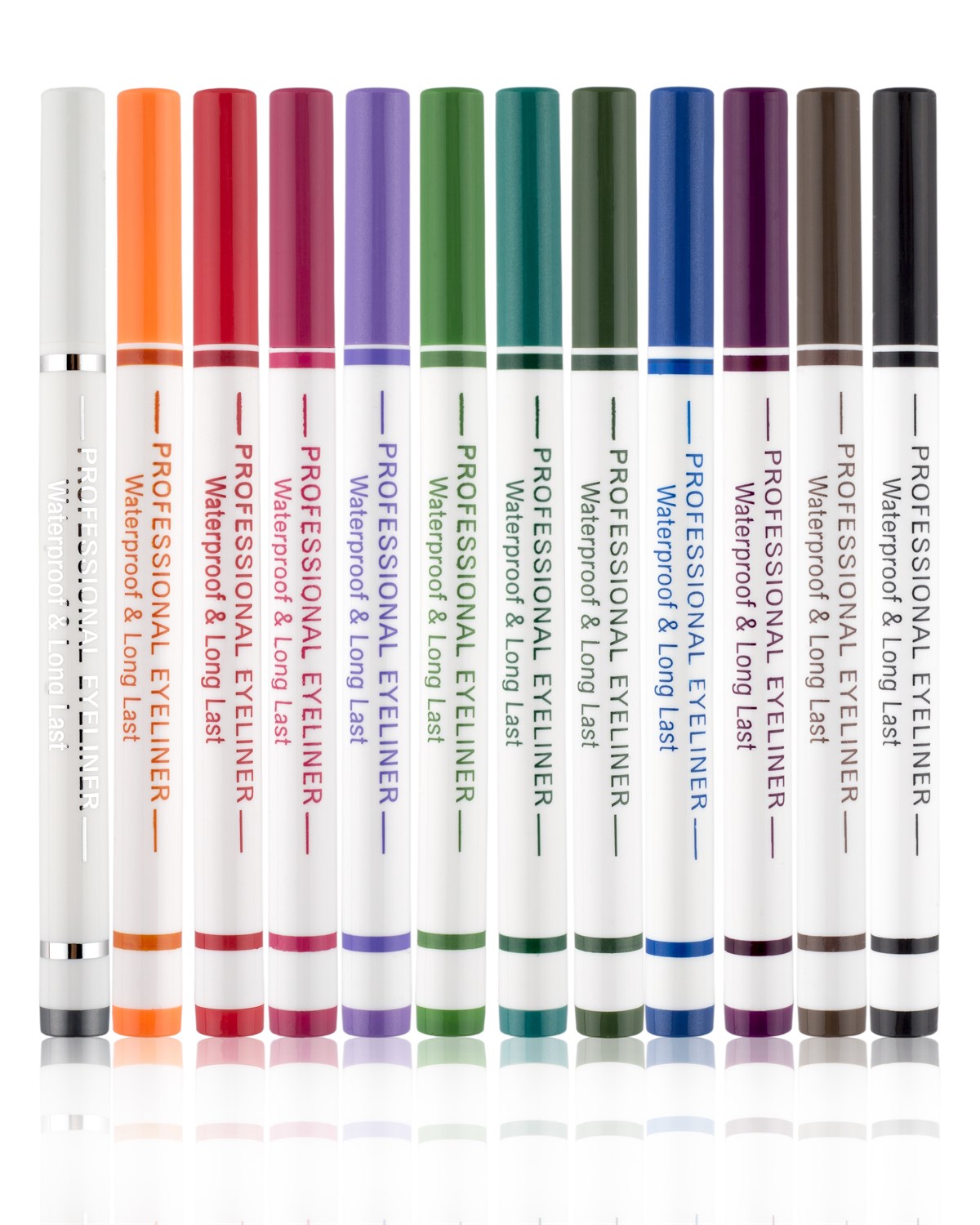 12 Renk Pen Eyeliner Seti - Tikatti