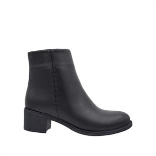 Topuklu BotOrtopedia Hakiki Deri Kadın Bot 1967 SİYAH