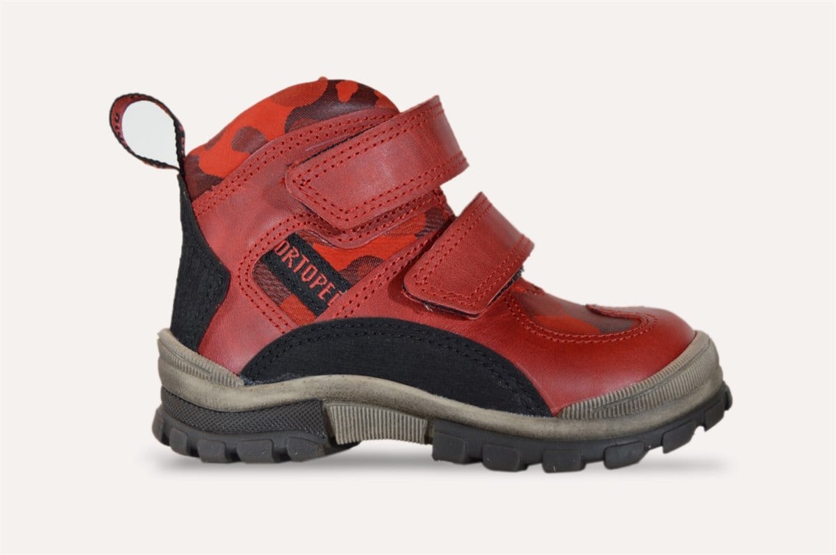 Bot 21-25Ortopedia Bebek Bot Kırmızı Deri 1540