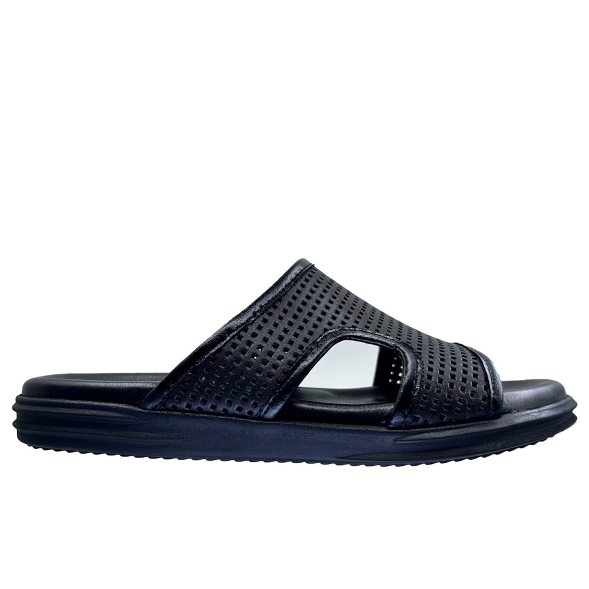 KategorisizMerdane Erkek Deri Terlik 1773 SİYAH