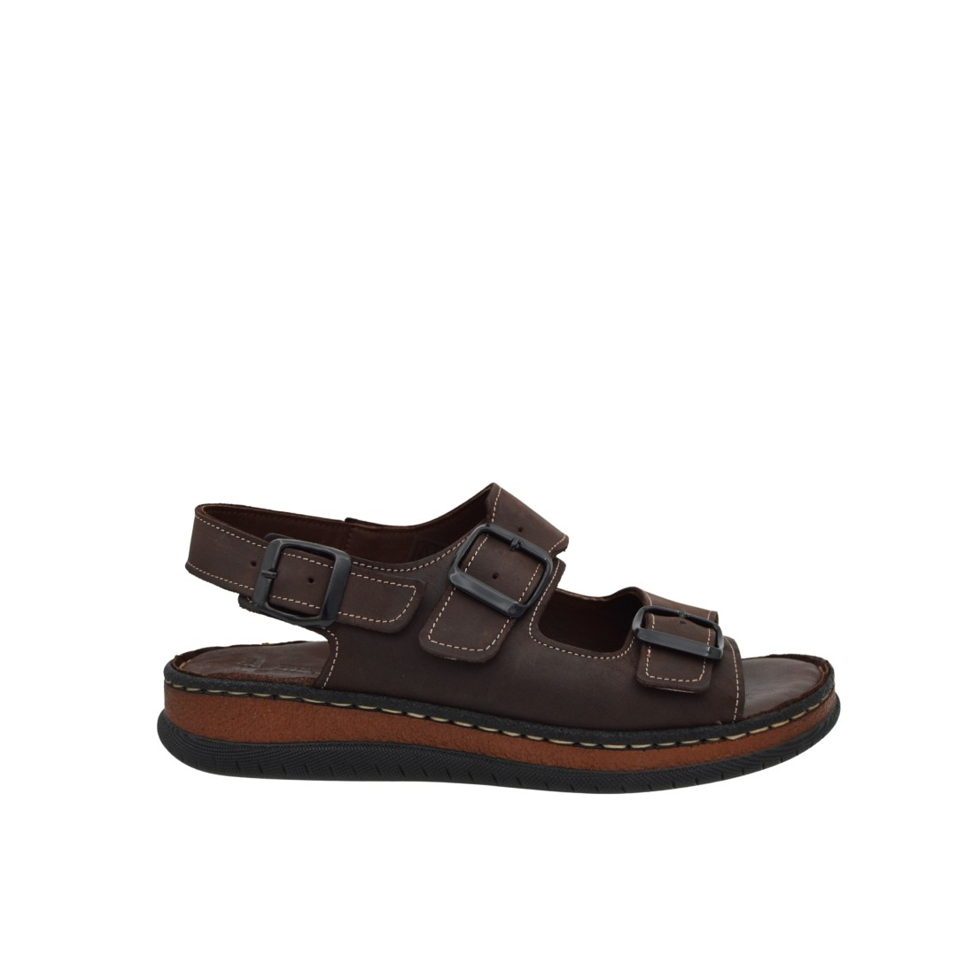 KategorisizOrtopedia Ayarlanabilir Hakiki Deri Comfort Kadın Sandalet 2289 KAHVE