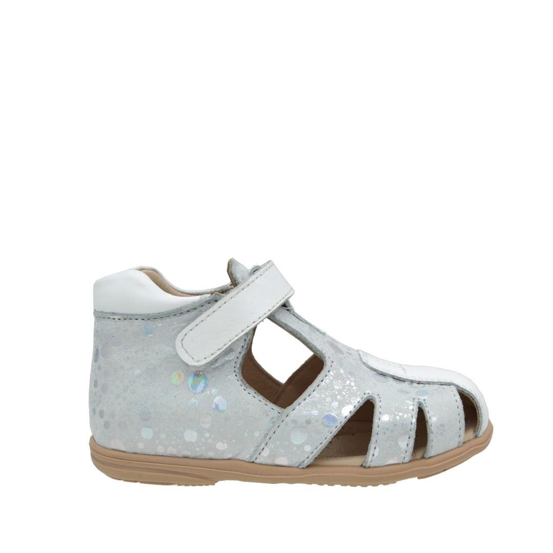 KategorisizOrtopedia Bebek Deri Sandalet İnce Taban 1412 - BEYAZ LAME